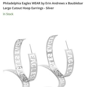Baublebar Eagles hoop earrings